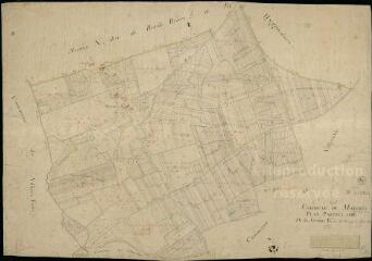1 vue Marcilly-en-Beauce : plans du cadastre napoléonien. Section B dite du bourg du marcilly