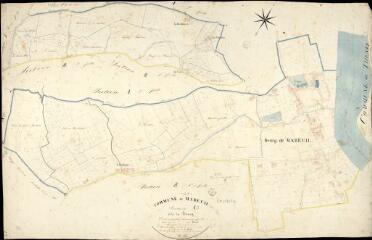 1 vue Mareuil-sur-Cher : plans du cadastre napoléonien. Section A3 dite du bourg