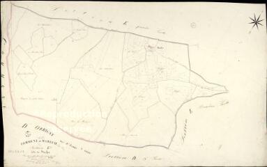 1 vue Mareuil-sur-Cher : plans du cadastre napoléonien. Section E3 dite de basfer