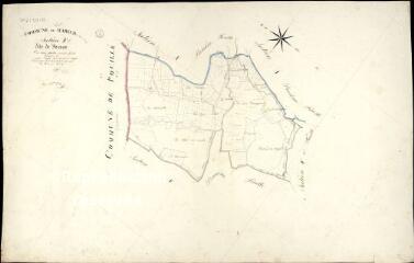 1 vue Mareuil-sur-Cher : plans du cadastre napoléonien. Section F1 dite de mesue