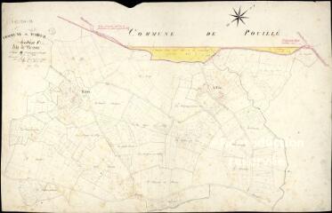 1 vue Mareuil-sur-Cher : plans du cadastre napoléonien. Section F2 dite de mesue (développement)