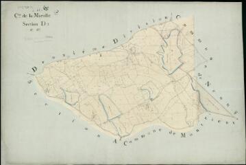 1 vue Marolle (La) : plans du cadastre napoléonien. Section D1