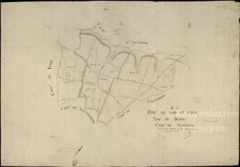 1 vue Marolles : plans du cadastre napoléonien. Tableau d'assemblage