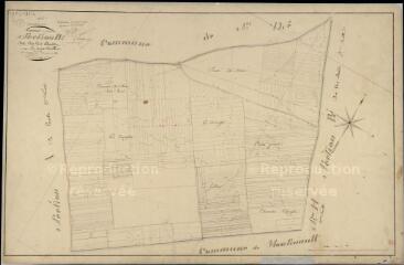 1 vue Maslives : plans du cadastre napoléonien. Section B1 dite des clos allauss