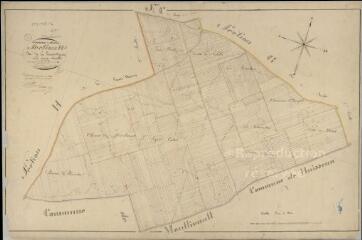 1 vue Maslives : plans du cadastre napoléonien. Section H1 dite de la grande maison
