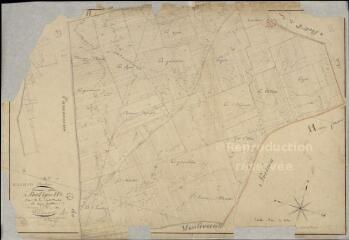 1 vue Maslives : plans du cadastre napoléonien. Section H2 dite de la grande maison