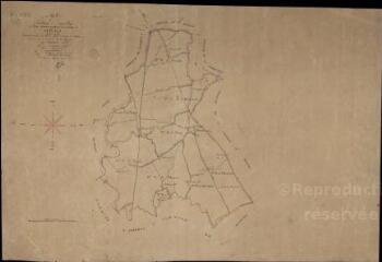 1 vue Maves : plans du cadastre napoléonien. Tableau d'assemblage