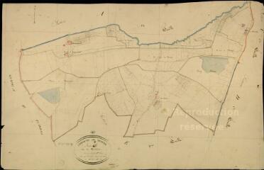 1 vue Mehers : plans du cadastre napoléonien. Section E1 dite de bordebure