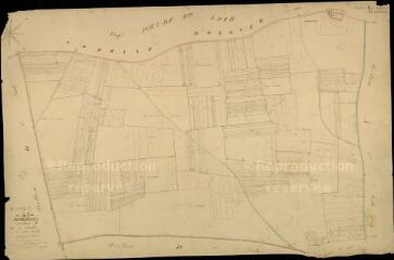 1 vue Membrolles : plans du cadastre napoléonien. Section A1 dite de richeville