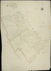 1 vue Mer : plans du cadastre napoléonien. Section P dite de pommegorge