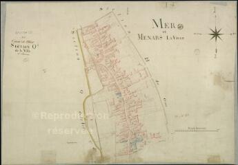 1 vue  - Mer : plans du cadastre napoléonien. Section Q1 dite de la ville (ouvre la visionneuse)