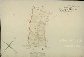 1 vue  - Mer : plans du cadastre napoléonien. Section S2 dite de moulin à vent (ouvre la visionneuse)