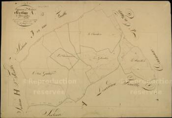 1 vue Mesland : plans du cadastre napoléonien. Section A1 dite le bois guillot
