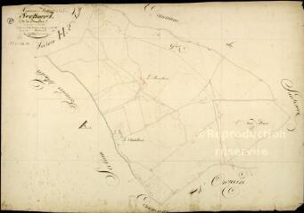 1 vue  - Mesland : plans du cadastre napoléonien. Section J dite de la bourellerie (ouvre la visionneuse)
