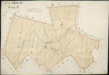 1 vue Meslay : plans du cadastre napoléonien. Section B2