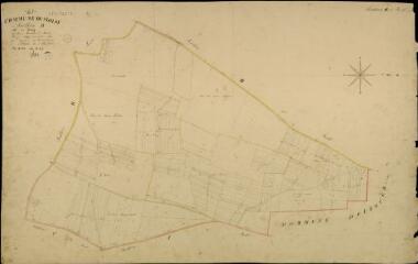1 vue Moisy : plans du cadastre napoléonien. Section B2 dite du bourg