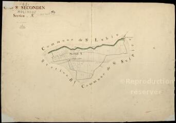 1 vue  - Molineuf : plans du cadastre napoléonien. Section A (ouvre la visionneuse)