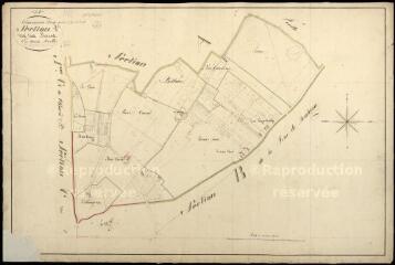 1 vue Mont-Près-Chambord : plans du cadastre napoléonien. Section A2 dite des beines