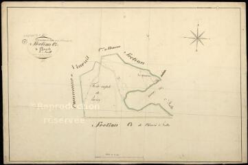 1 vue Mont-Près-Chambord : plans du cadastre napoléonien. Section G2 dite de clénord