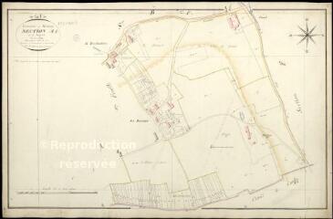 1 vue Monteaux : plans du cadastre napoléonien. Section A2 dite de la janverie