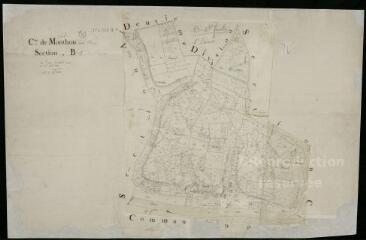 1 vue Monthou-sur-Cher : plans du cadastre napoléonien. Section B1