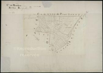 1 vue Monthou-sur-Cher : plans du cadastre napoléonien. Section B2