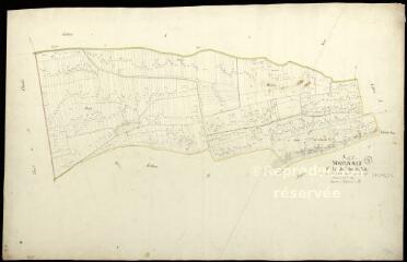 1 vue Montlivault : plans du cadastre napoléonien. Section A6 dite du vam