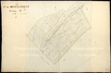 1 vue Montlivault : plans du cadastre napoléonien. Section A7