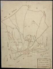 1 vue Montrichard : plans du cadastre napoléonien. Tableau d'assemblage