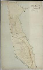 1 vue Montrichard : plans du cadastre napoléonien. Section E1