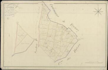1 vue Montrouveau : plans du cadastre napoléonien. Section C dite de richeborde