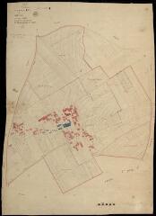 1 vue Mulsans : plans du cadastre napoléonien. Section D dite du bourg