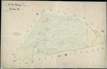 1 vue Neung-sur-Beuvron : plans du cadastre napoléonien. Section E