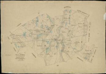 1 vue Nouan-le-Fuselier : plans du cadastre napoléonien. Tableau d'assemblage