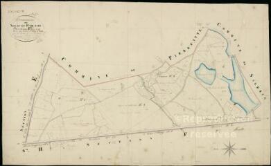 1 vue Nouan-le-Fuselier : plans du cadastre napoléonien. Section F1 dite du clos d'Issay