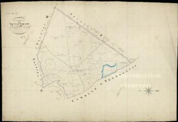 1 vue Nouan-le-Fuselier : plans du cadastre napoléonien. Section G1 dite du Mousseau et de la Rue