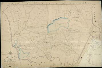 1 vue Nouan-le-Fuselier : plans du cadastre napoléonien. Section H dite du grand étang de Vallois