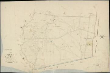 1 vue Nouan-le-Fuselier : plans du cadastre napoléonien. Section L2 dite de la Minotière