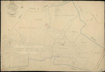 1 vue Nourray : plans du cadastre napoléonien. Section A2 dite du bourg