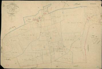 1 vue Nourray : plans du cadastre napoléonien. Section A3 dite du bourg