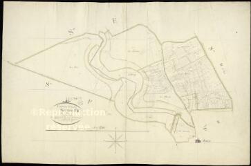 1 vue Onzain : plans du cadastre napoléonien. Section F2 dite du parc