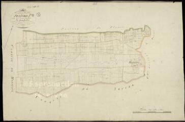 1 vue Onzain : plans du cadastre napoléonien. Section P2 dites des terres noires