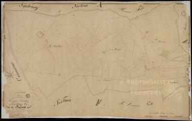 1 vue Orchaise : plans du cadastre napoléonien. Section G