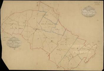 1 vue Ouzouer-le-Doyen : plans du cadastre napoléonien. Tableau d'assemblage (commun avec Semerville)