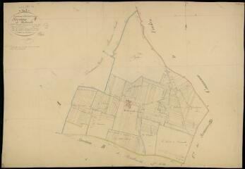 1 vue Ouzouer-le-Doyen : plans du cadastre napoléonien. Section A3 dite de maillonville