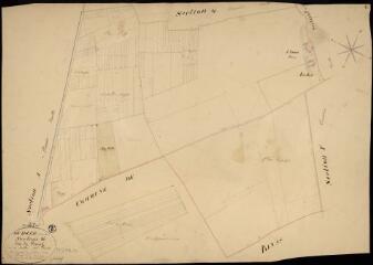 1 vue Ouzouer-le-Marché : plans du cadastre napoléonien. Section G1 dite du bourg