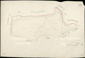 1 vue Périgny : plans du cadastre napoléonien. Section A2 dite du coudray