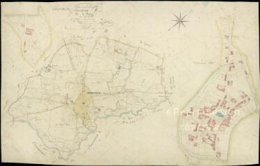 1 vue Pierrefitte-sur-Sauldre : plans du cadastre napoléonien. Section E dite du Bourg