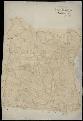 1 vue Pontlevoy : plans du cadastre napoléonien. Section C