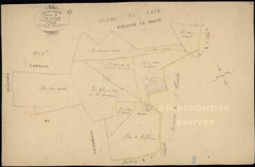 1 vue Prénouvellon : plans du cadastre napoléonien. Section B1 dite du gault
